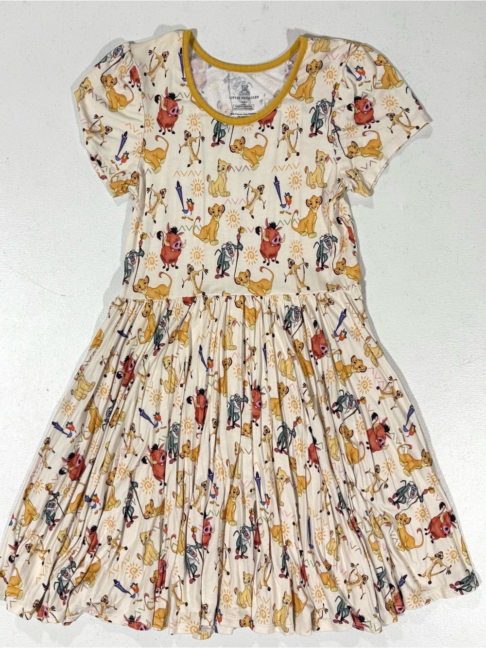 Charlie’s Project Disney Lion King Kids Twirl Dress with Pockets Bamboo
